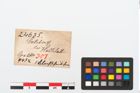 Etikett zu Bronzeknopf (NHMW-PRAE-024635)